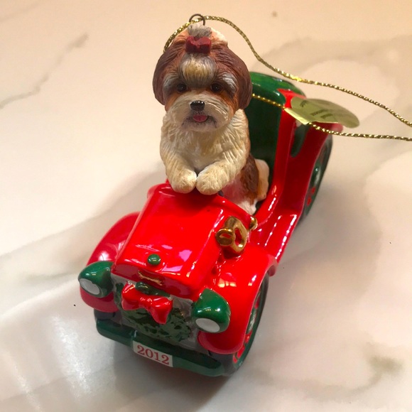 Danbury Mint Holiday Danbury Mint Porcelain Shih Tzu Rockin